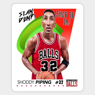 Dump Sports Basketball - Shoddy Piping Sticker